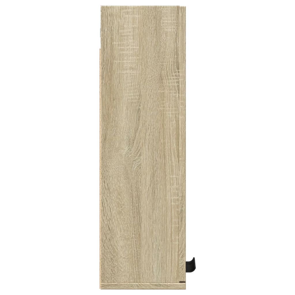 vidaXL Dulap de baie montat pe perete, stejar sonoma, 32x20x67 cm