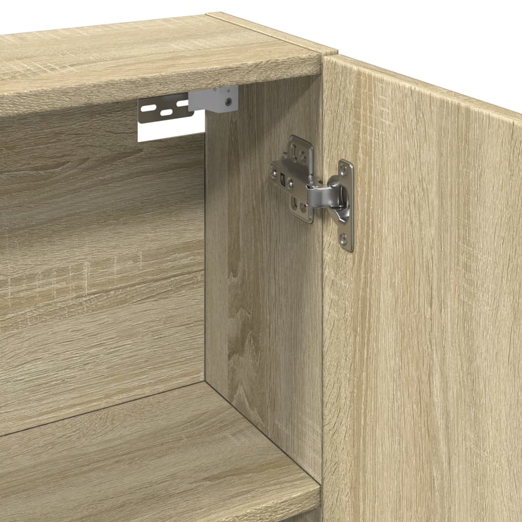 vidaXL Dulap oglindă baie stejar sonoma 64,5x20x66,5 cm lemn prelucrat vidaXL Dulap oglindă baie stejar sonoma 64,5x20x66,5 cm lemn prelucrat