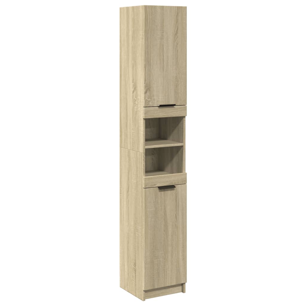 vidaXL Dulap de baie, stejar sonoma, 32x34x188,5 cm, lemn prelucrat vidaXL Dulap de baie, stejar sonoma, 32x34x188,5 cm, lemn prelucrat