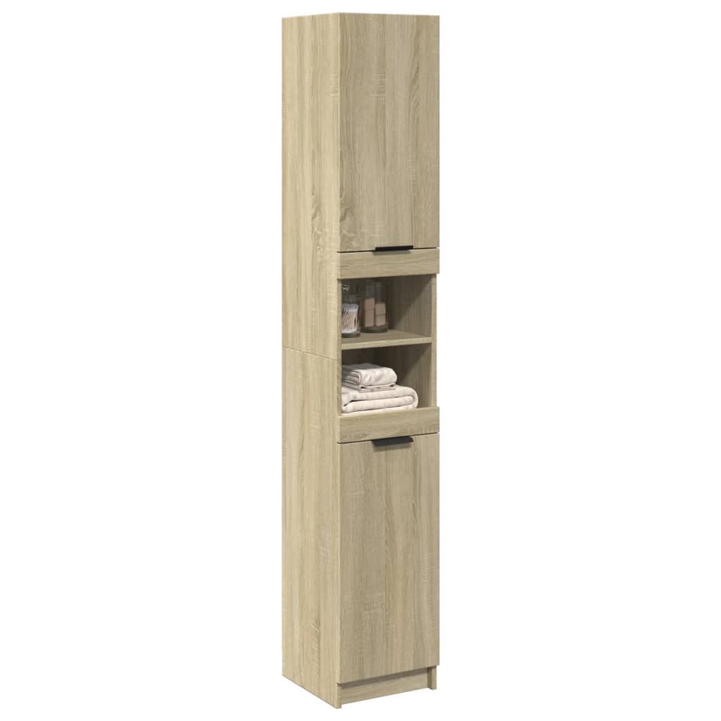vidaXL Dulap de baie, stejar sonoma, 32x34x188,5 cm, lemn prelucrat vidaXL Dulap de baie, stejar sonoma, 32x34x188,5 cm, lemn prelucrat