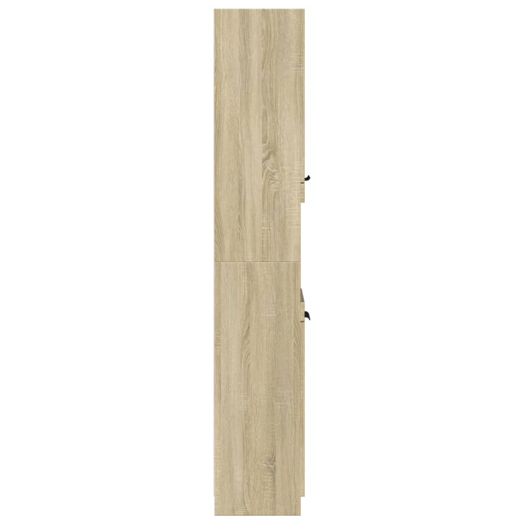 vidaXL Dulap de baie, stejar sonoma, 32x34x188,5 cm, lemn prelucrat vidaXL Dulap de baie, stejar sonoma, 32x34x188,5 cm, lemn prelucrat