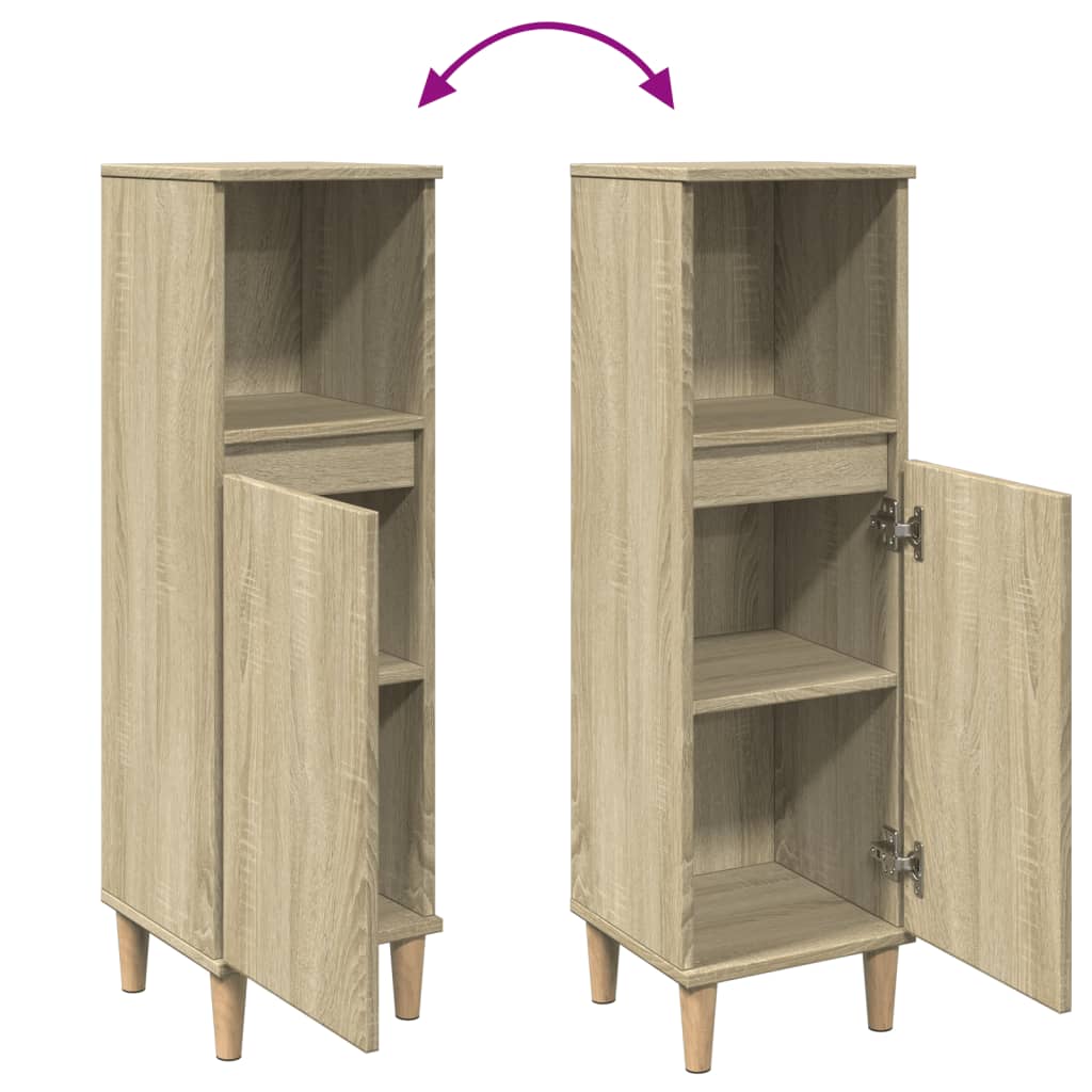 vidaXL Dulap de baie, stejar sonoma, 30x30x100 cm, lemn prelucrat vidaXL Dulap de baie, stejar sonoma, 30x30x100 cm, lemn prelucrat