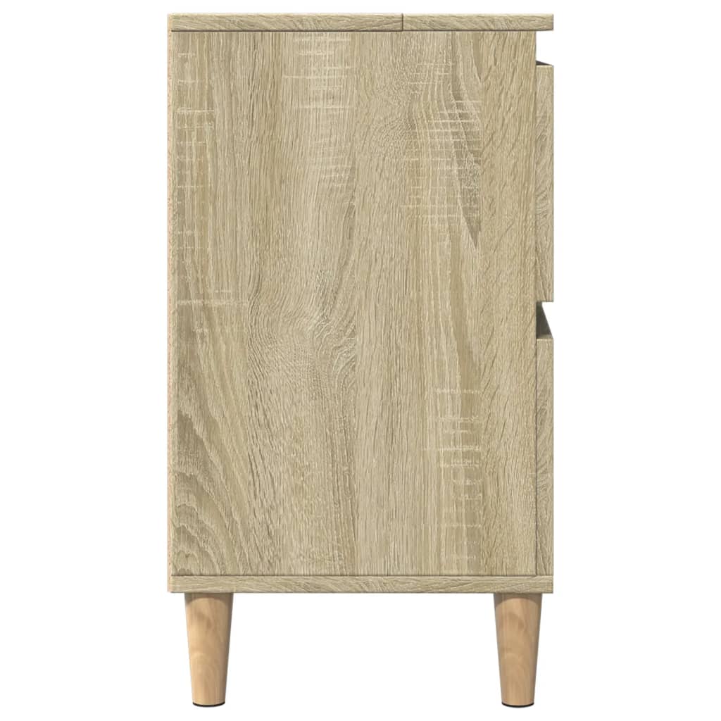 vidaXL Dulap de chiuvetă, stejar sonoma, 80x33x60 cm, lemn prelucrat vidaXL Dulap de chiuvetă, stejar sonoma, 80x33x60 cm, lemn prelucrat