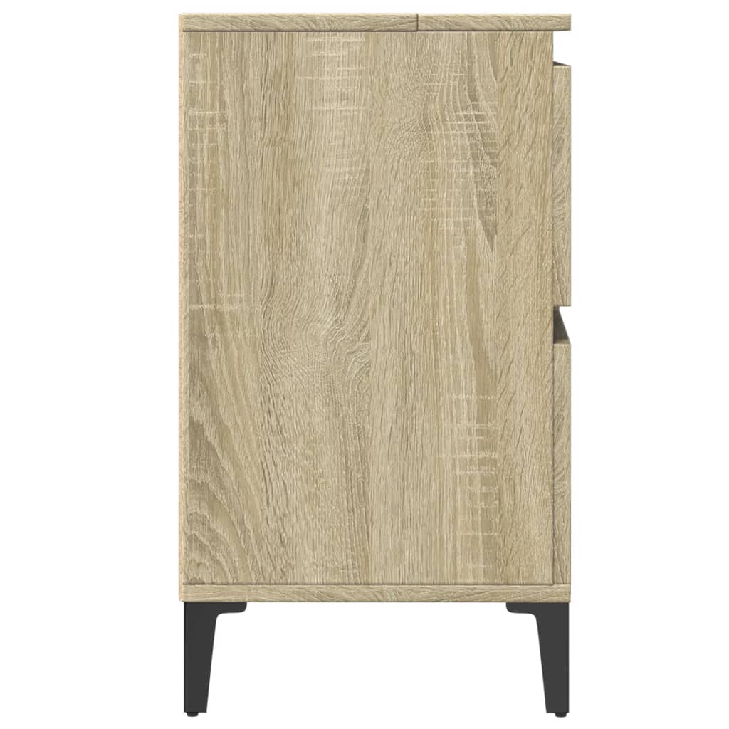vidaXL Dulap de chiuvetă, stejar sonoma, 80x33x60 cm, lemn prelucrat vidaXL Dulap de chiuvetă, stejar sonoma, 80x33x60 cm, lemn prelucrat