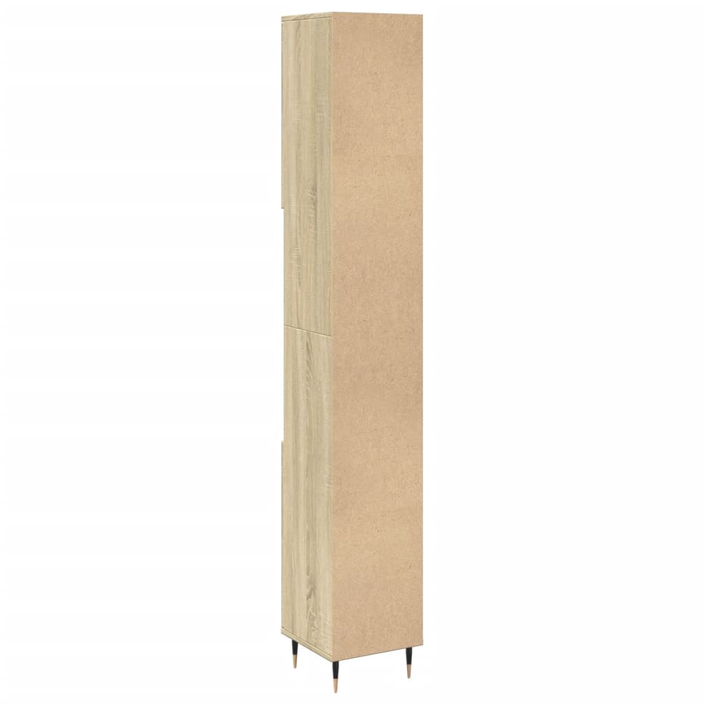 vidaXL Dulap de baie, stejar sonoma, 30x30x190 cm, lemn prelucrat vidaXL Dulap de baie, stejar sonoma, 30x30x190 cm, lemn prelucrat