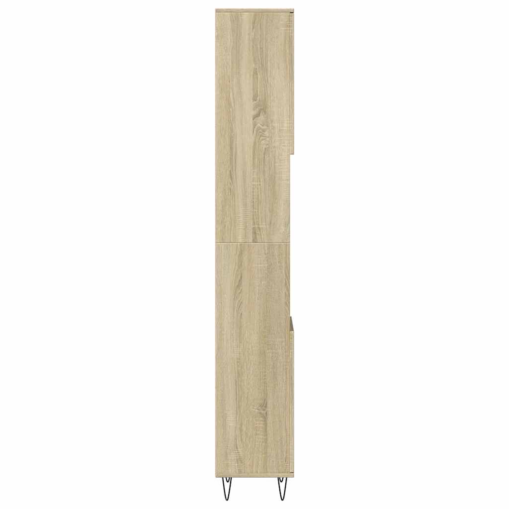 vidaXL Dulap de baie, stejar sonoma, 30x30x190 cm, lemn prelucrat vidaXL Dulap de baie, stejar sonoma, 30x30x190 cm, lemn prelucrat