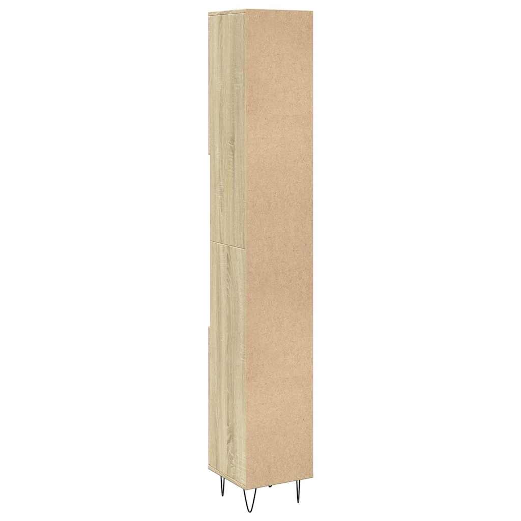 vidaXL Dulap de baie, stejar sonoma, 30x30x190 cm, lemn prelucrat vidaXL Dulap de baie, stejar sonoma, 30x30x190 cm, lemn prelucrat