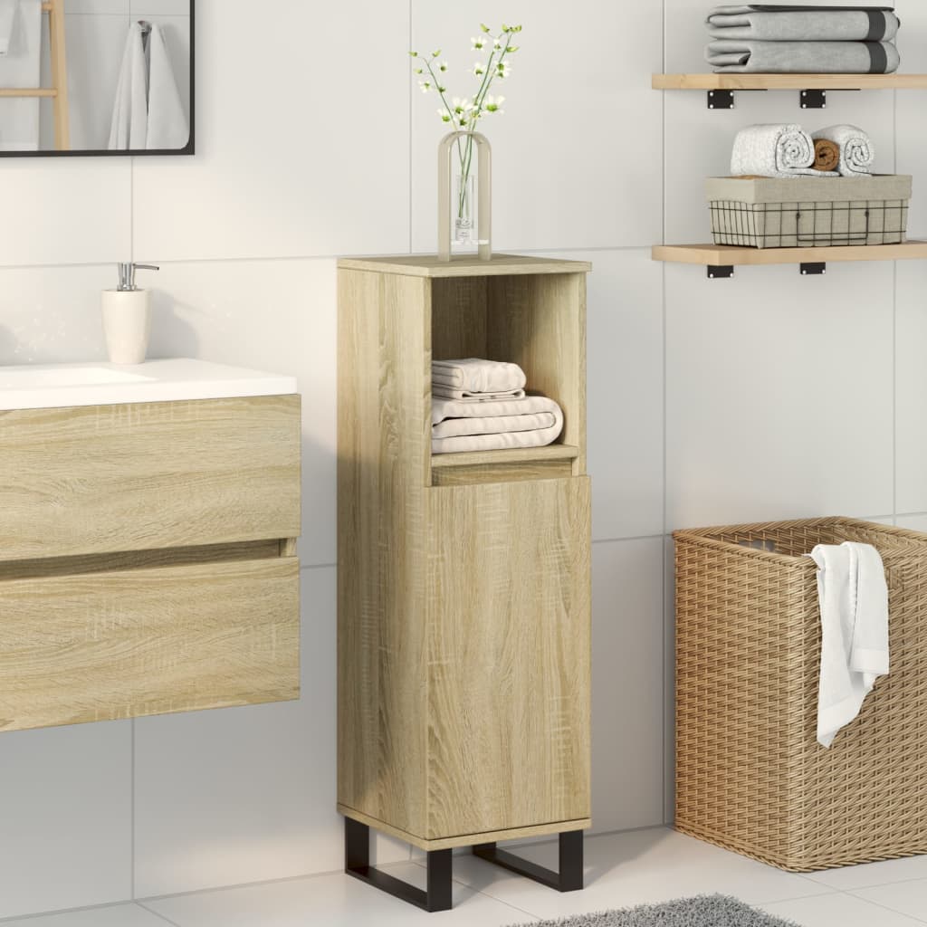 vidaXL Dulap de baie, stejar sonoma, 30x30x100 cm, lemn prelucrat vidaXL Dulap de baie, stejar sonoma, 30x30x100 cm, lemn prelucrat