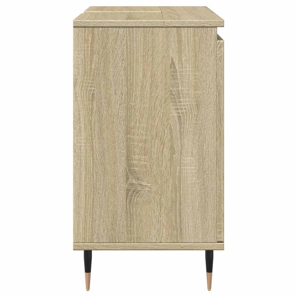 vidaXL Dulap de baie, stejar sonoma, 58x33x60 cm, lemn prelucrat