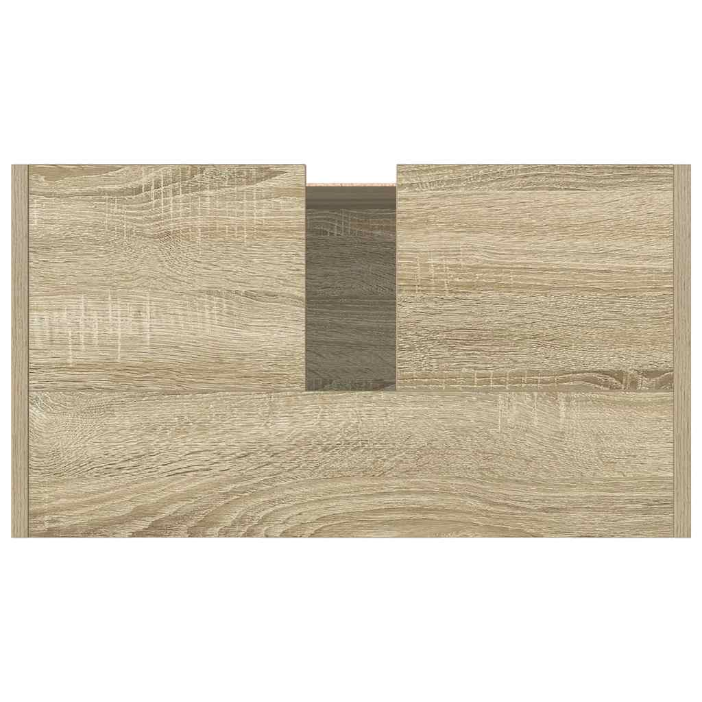 vidaXL Dulap de baie, stejar sonoma, 58x33x60 cm, lemn prelucrat