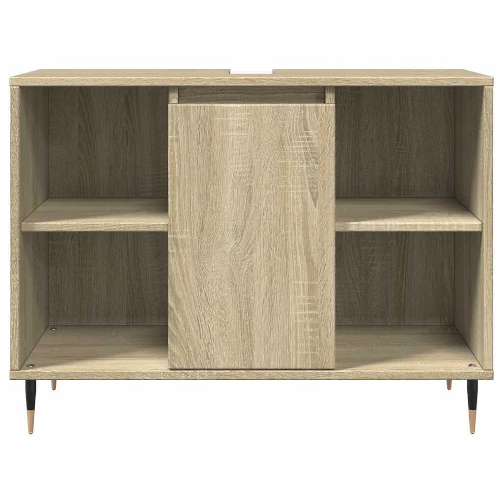 vidaXL Dulap pentru baie, stejar sonoma, 80x33x60 cm, lemn compozit vidaXL Dulap pentru baie, stejar sonoma, 80x33x60 cm, lemn compozit