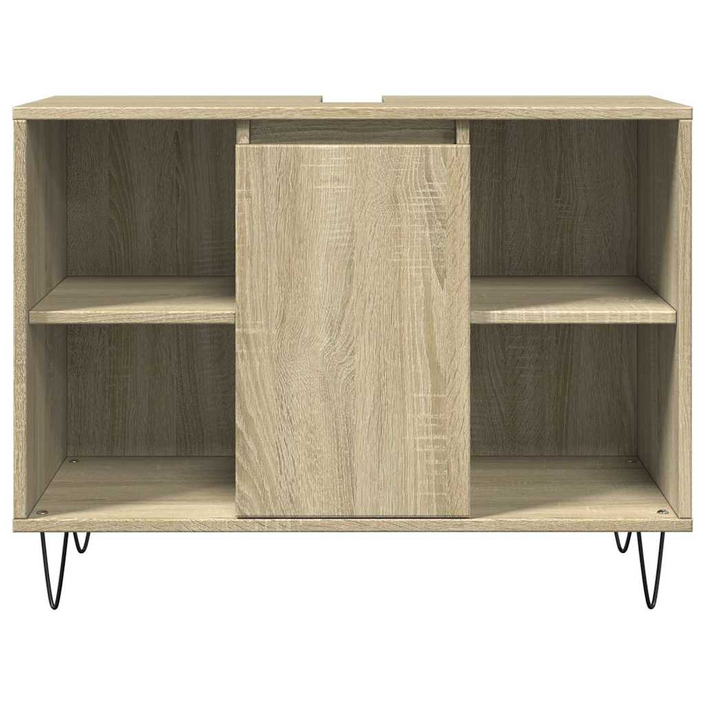 vidaXL Dulap pentru baie, stejar sonoma, 80x33x60 cm, lemn compozit vidaXL Dulap pentru baie, stejar sonoma, 80x33x60 cm, lemn compozit