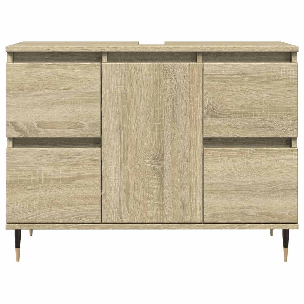 vidaXL Dulap pentru baie, stejar sonoma, 80x33x60 cm, lemn compozit vidaXL Dulap pentru baie, stejar sonoma, 80x33x60 cm, lemn compozit