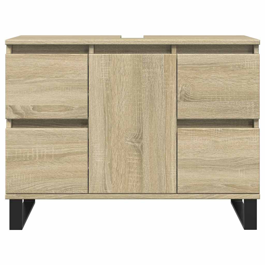 vidaXL Dulap pentru baie, stejar sonoma, 80x33x60 cm, lemn compozit vidaXL Dulap pentru baie, stejar sonoma, 80x33x60 cm, lemn compozit