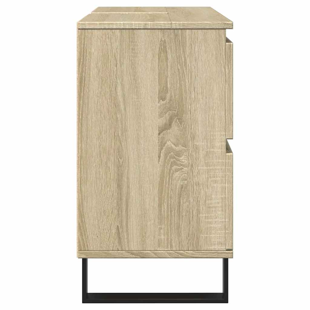 vidaXL Dulap pentru baie, stejar sonoma, 80x33x60 cm, lemn compozit vidaXL Dulap pentru baie, stejar sonoma, 80x33x60 cm, lemn compozit