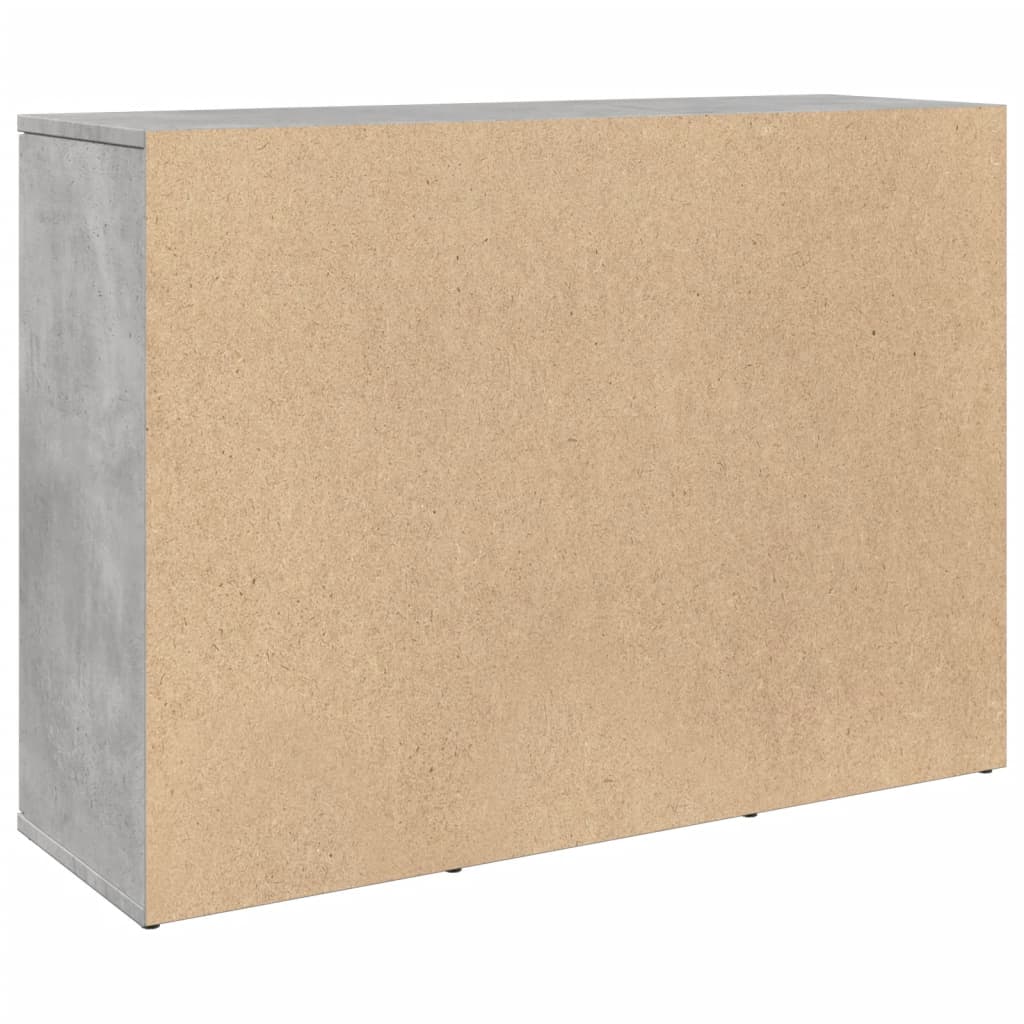 vidaXL Dulap, gri beton, 90,5x29,5x65 cm, lemn prelucrat