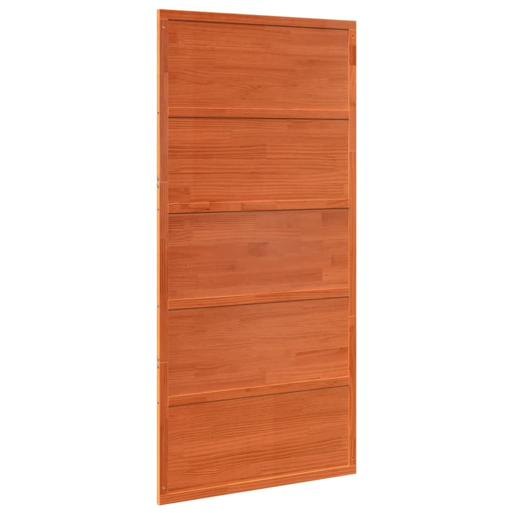 vidaXL Ușă de hambar, maro ceruit, 100x208 cm, lemn masiv de pin vidaXL Ușă de hambar, maro ceruit, 100x208 cm, lemn masiv de pin