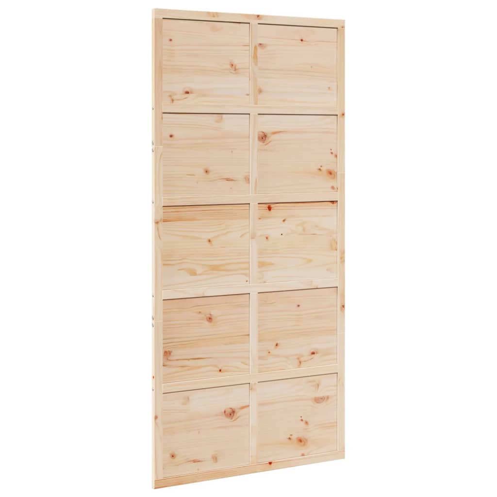 vidaXL Ușă de hambar, 100x208 cm, lemn masiv de pin vidaXL Ușă de hambar, 100x208 cm, lemn masiv de pin