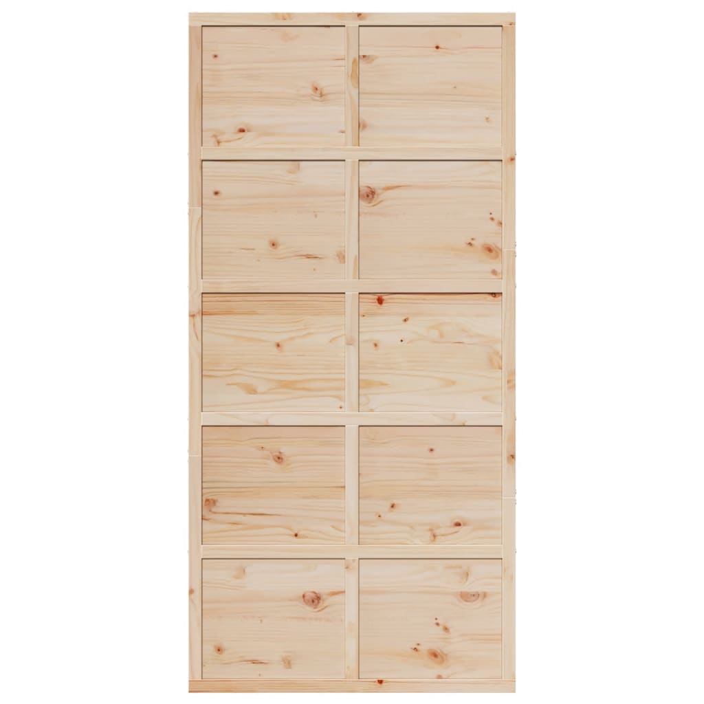 vidaXL Ușă de hambar, 100x208 cm, lemn masiv de pin vidaXL Ușă de hambar, 100x208 cm, lemn masiv de pin