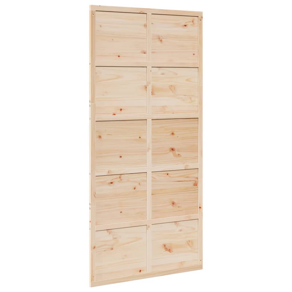 vidaXL Ușă de hambar, 100x208 cm, lemn masiv de pin vidaXL Ușă de hambar, 100x208 cm, lemn masiv de pin