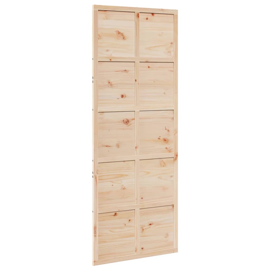 vidaXL Ușă de hambar, 80x208 cm, lemn masiv de pin