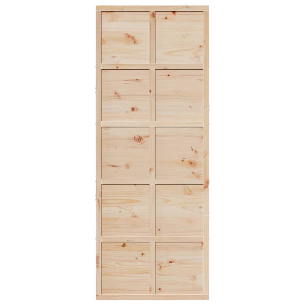 vidaXL Ușă de hambar, 80x208 cm, lemn masiv de pin