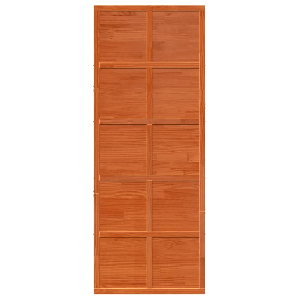 vidaXL Ușă de hambar, maro ceruit, 80x208 cm, lemn masiv de pin vidaXL Ușă de hambar, maro ceruit, 80x208 cm, lemn masiv de pin