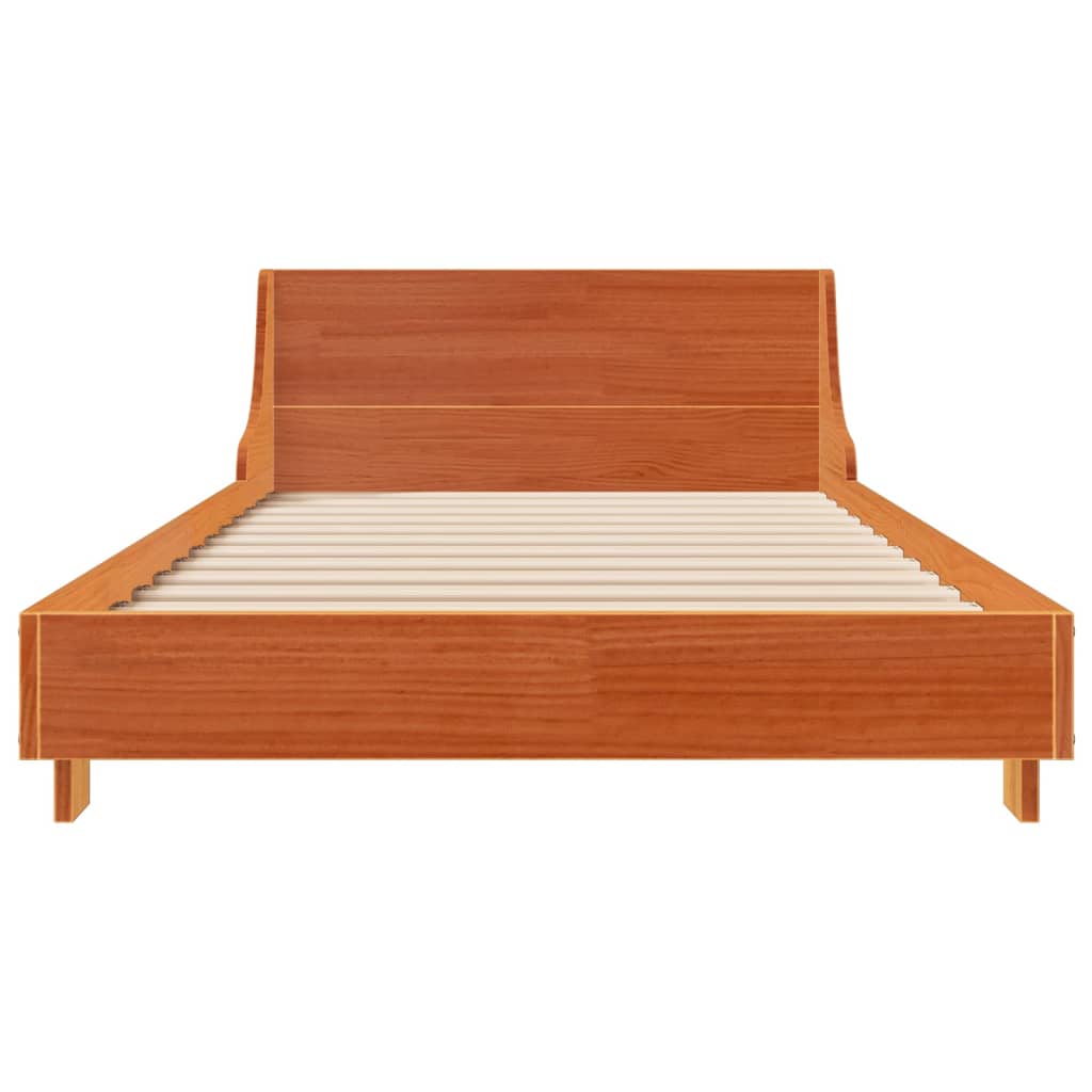 vidaXL Pat de zi fără saltea, maro ceruit, 90x200 cm, lemn masiv pin vidaXL Pat de zi fără saltea, maro ceruit, 90x200 cm, lemn masiv pin