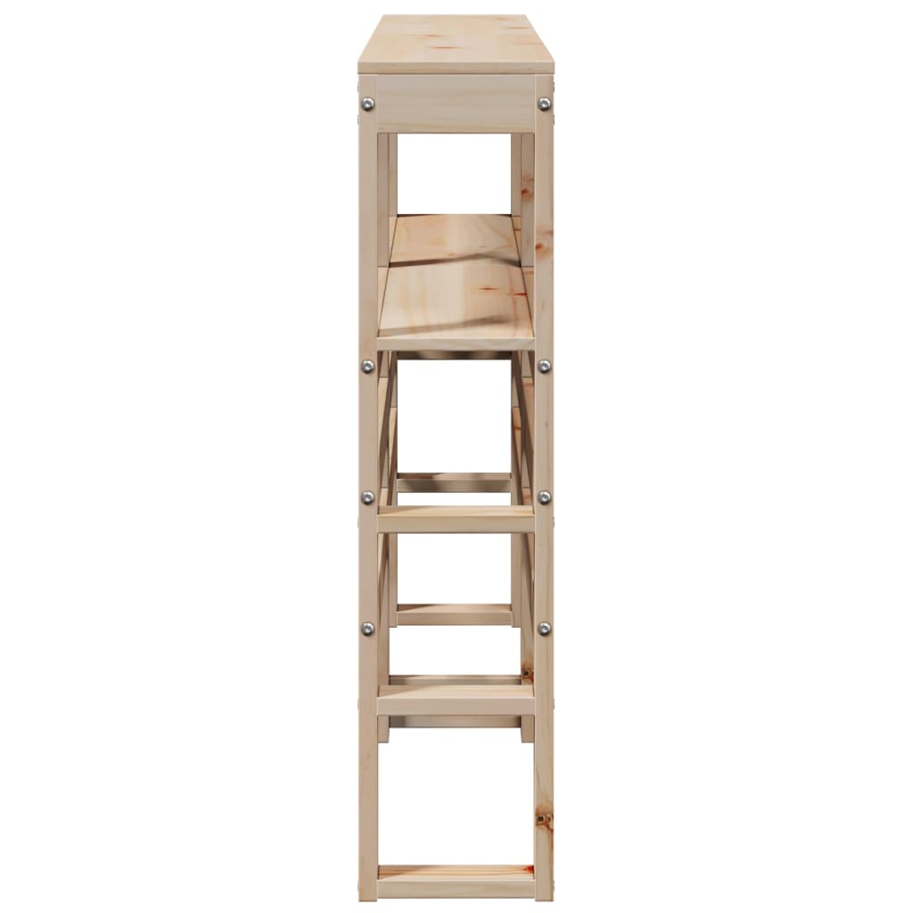 vidaXL Tăblie de pat cu rafturi, 160 cm, lemn masiv de pin