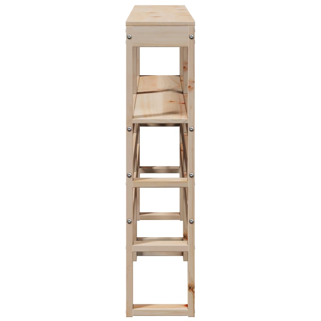 vidaXL Tăblie de pat cu rafturi, 150 cm, lemn masiv de pin