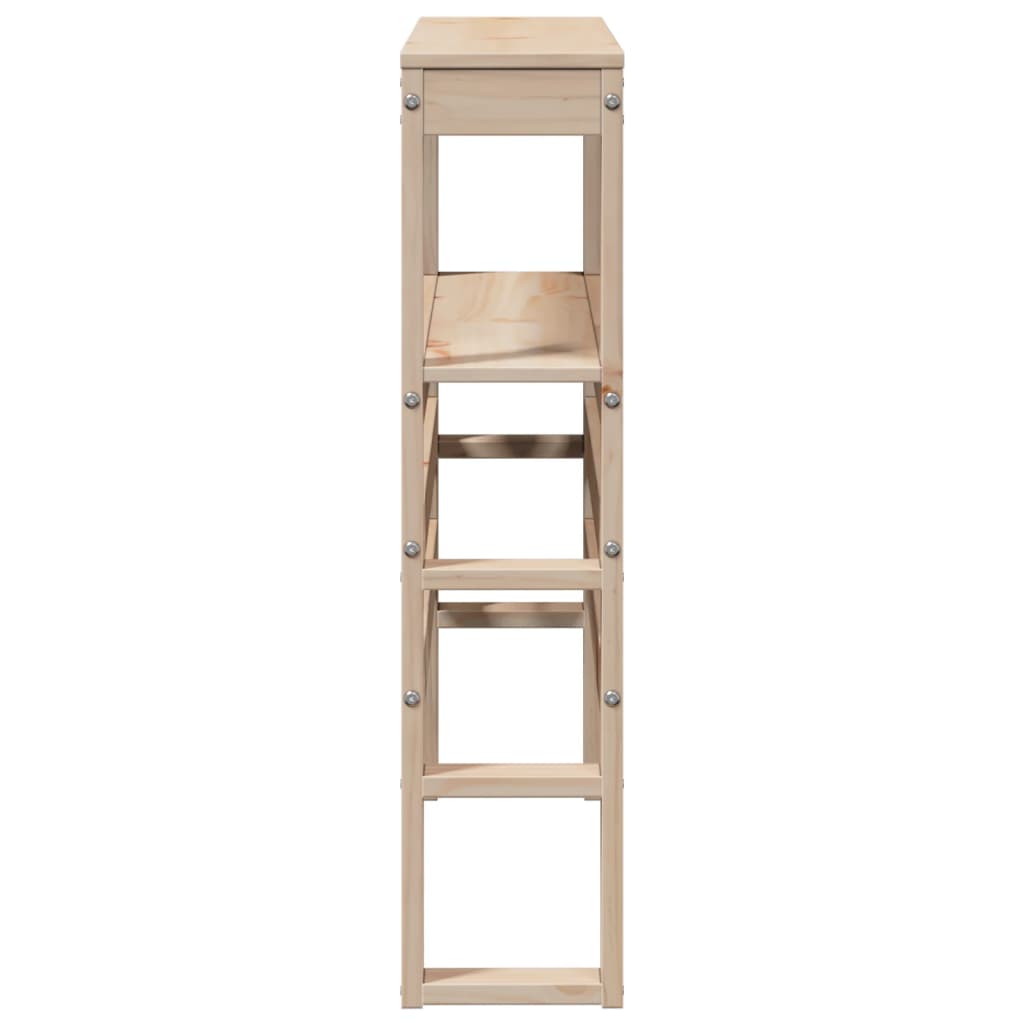 vidaXL Tăblie de pat cu rafturi, 90 cm, lemn masiv de pin