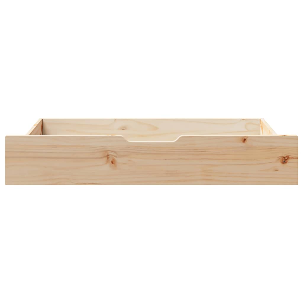 vidaXL Sertare de pat cu roți, 2 buc., 90x55x17 cm, lemn masiv de pin vidaXL Sertare de pat cu roți, 2 buc., 90x55x17 cm, lemn masiv de pin