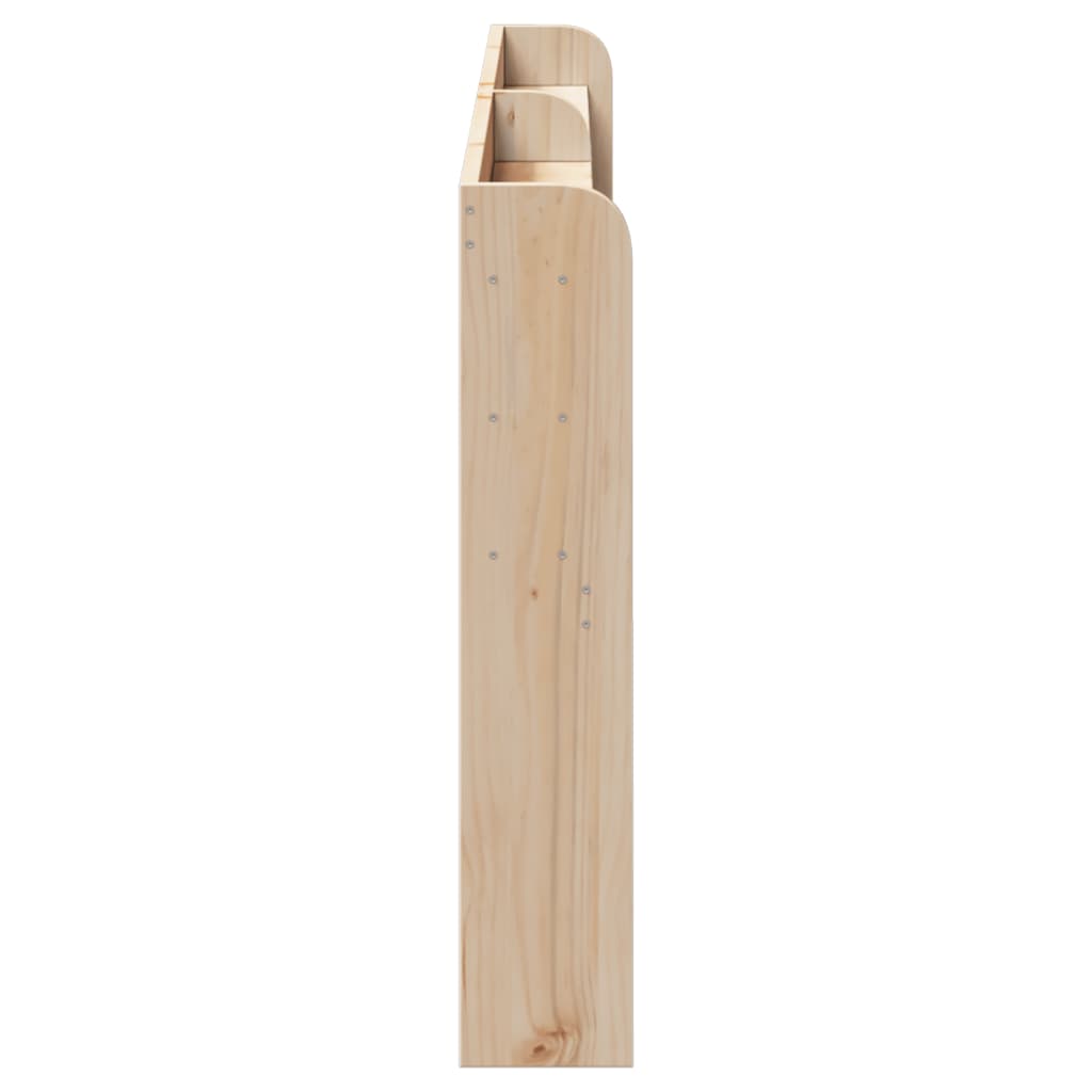 vidaXL Tăblie de pat cu rafturi, 200 cm, lemn masiv de pin