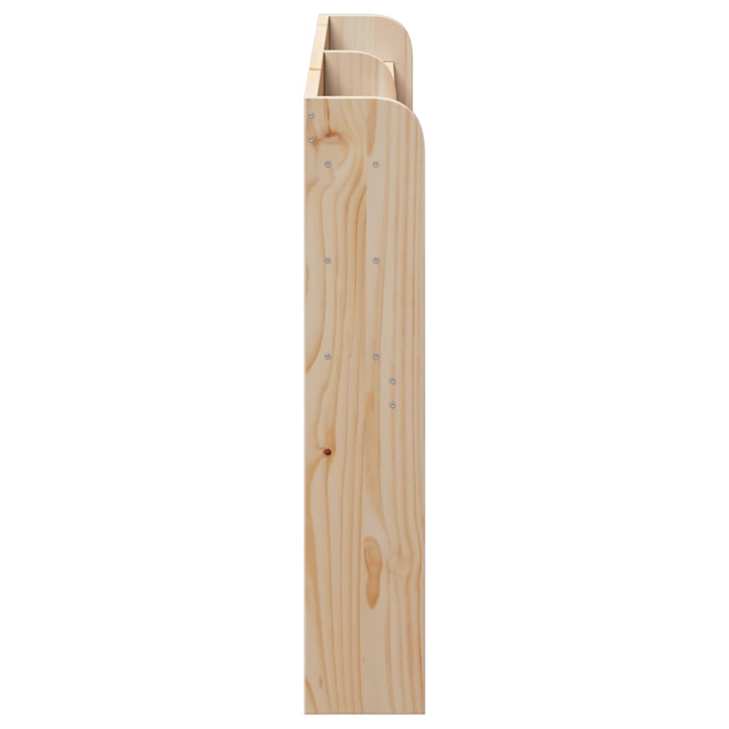 vidaXL Tăblie de pat cu rafturi, 150 cm, lemn masiv de pin