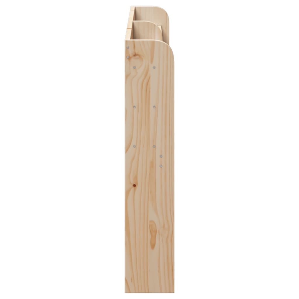 vidaXL Tăblie de pat cu rafturi, 140 cm, lemn masiv de pin vidaXL Tăblie de pat cu rafturi, 140 cm, lemn masiv de pin