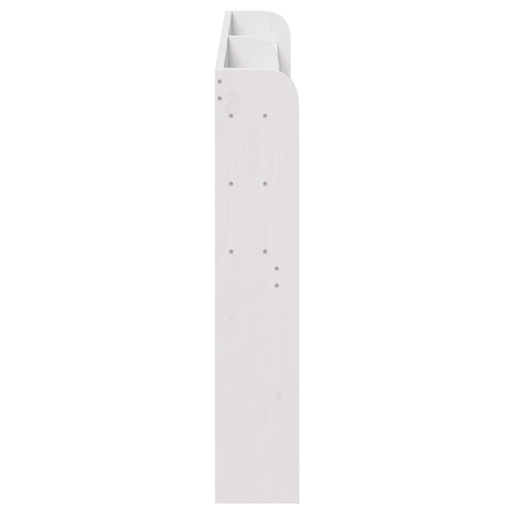 vidaXL Tăblie de pat cu rafturi, 135 cm, lemn masiv de pin vidaXL Tăblie de pat cu rafturi, 135 cm, lemn masiv de pin