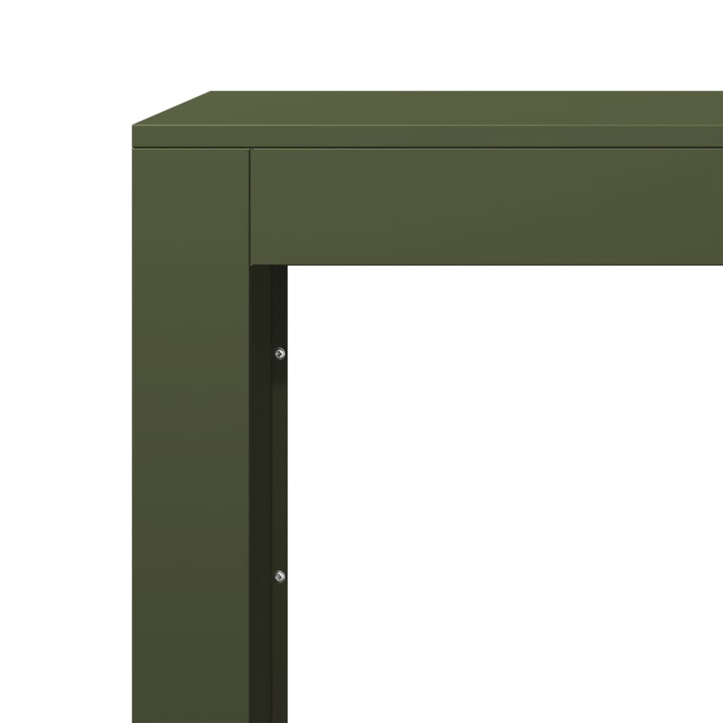 vidaXL Rastel pentru lemne de foc, verde, 100x40x100 cm, oțel vidaXL Rastel pentru lemne de foc, verde, 100x40x100 cm, oțel