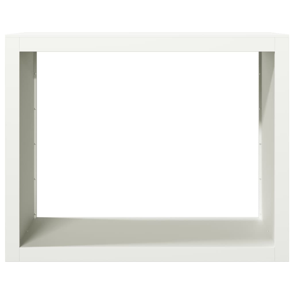 vidaXL Rastel pentru lemne de foc, alb, 100x40x80 cm, oțel vidaXL Rastel pentru lemne de foc, alb, 100x40x80 cm, oțel