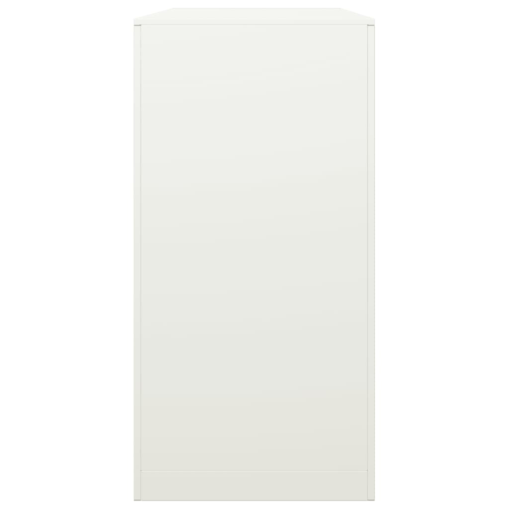 vidaXL Rastel pentru lemne de foc, alb, 100x40x80 cm, oțel vidaXL Rastel pentru lemne de foc, alb, 100x40x80 cm, oțel