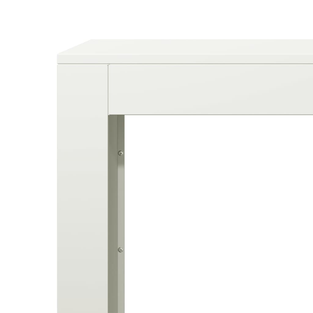 vidaXL Rastel pentru lemne de foc, alb, 100x40x80 cm, oțel vidaXL Rastel pentru lemne de foc, alb, 100x40x80 cm, oțel