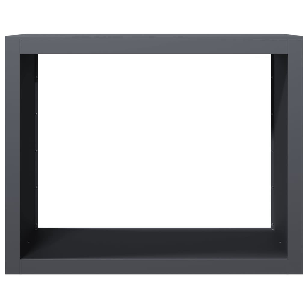 vidaXL Rastel pentru lemne de foc, antracit, 100x40x80 cm, oțel vidaXL Rastel pentru lemne de foc, antracit, 100x40x80 cm, oțel