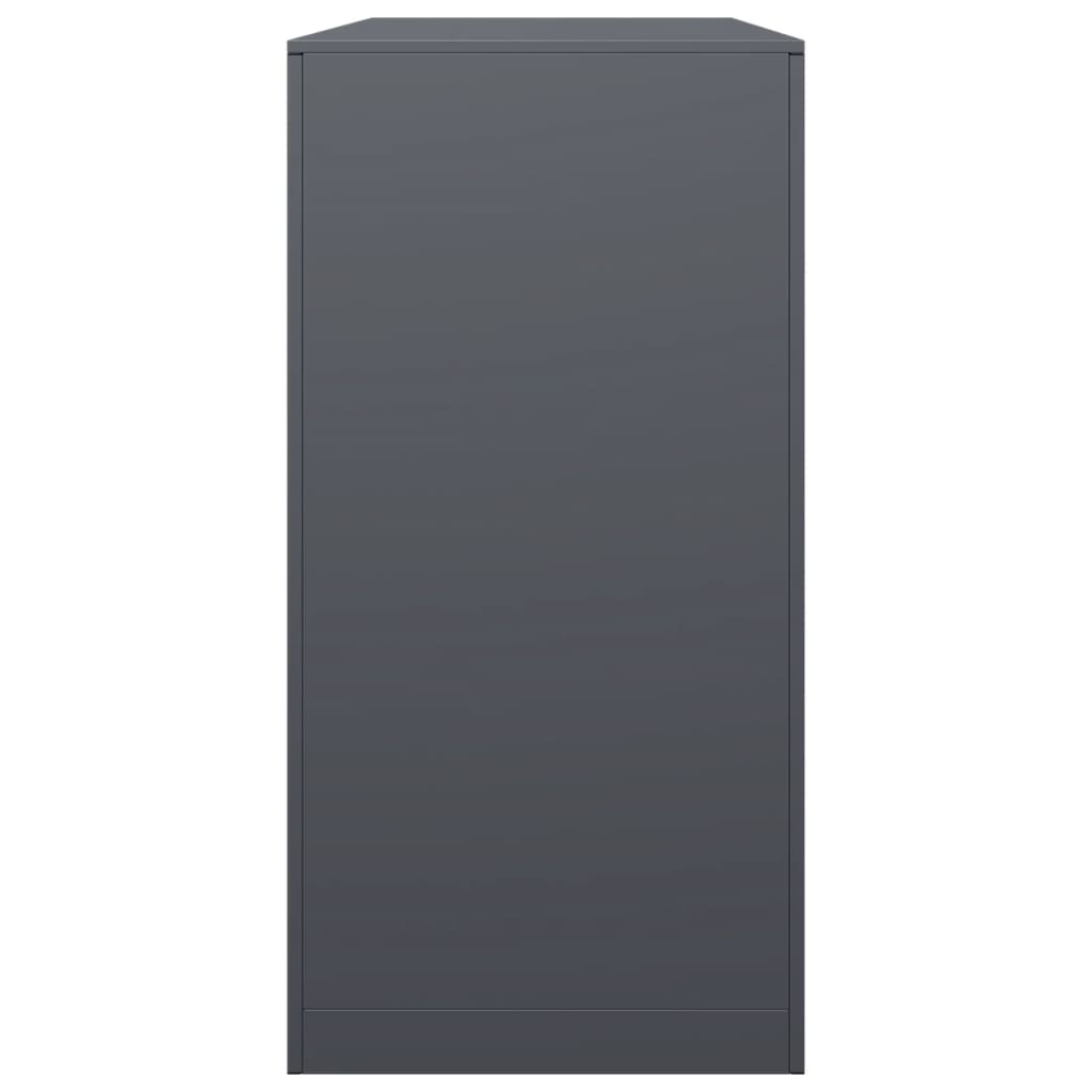vidaXL Rastel pentru lemne de foc, antracit, 100x40x80 cm, oțel vidaXL Rastel pentru lemne de foc, antracit, 100x40x80 cm, oțel