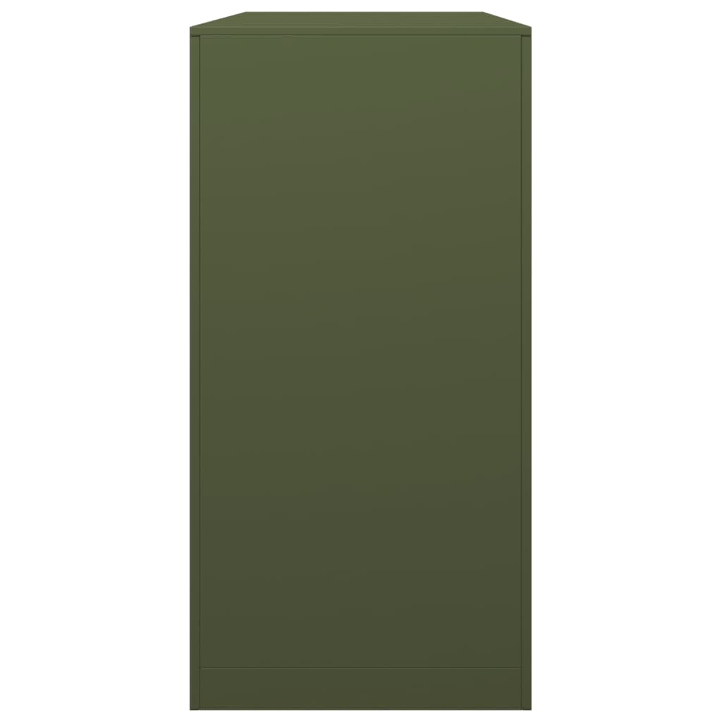 vidaXL Rastel pentru lemne de foc, verde, 100x40x80 cm, oțel vidaXL Rastel pentru lemne de foc, verde, 100x40x80 cm, oțel