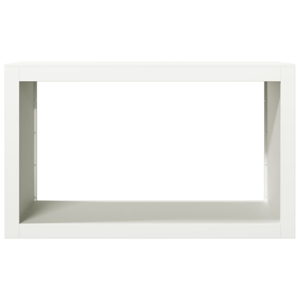vidaXL Rastel pentru lemne de foc, alb, 100x40x60 cm, oțel vidaXL Rastel pentru lemne de foc, alb, 100x40x60 cm, oțel