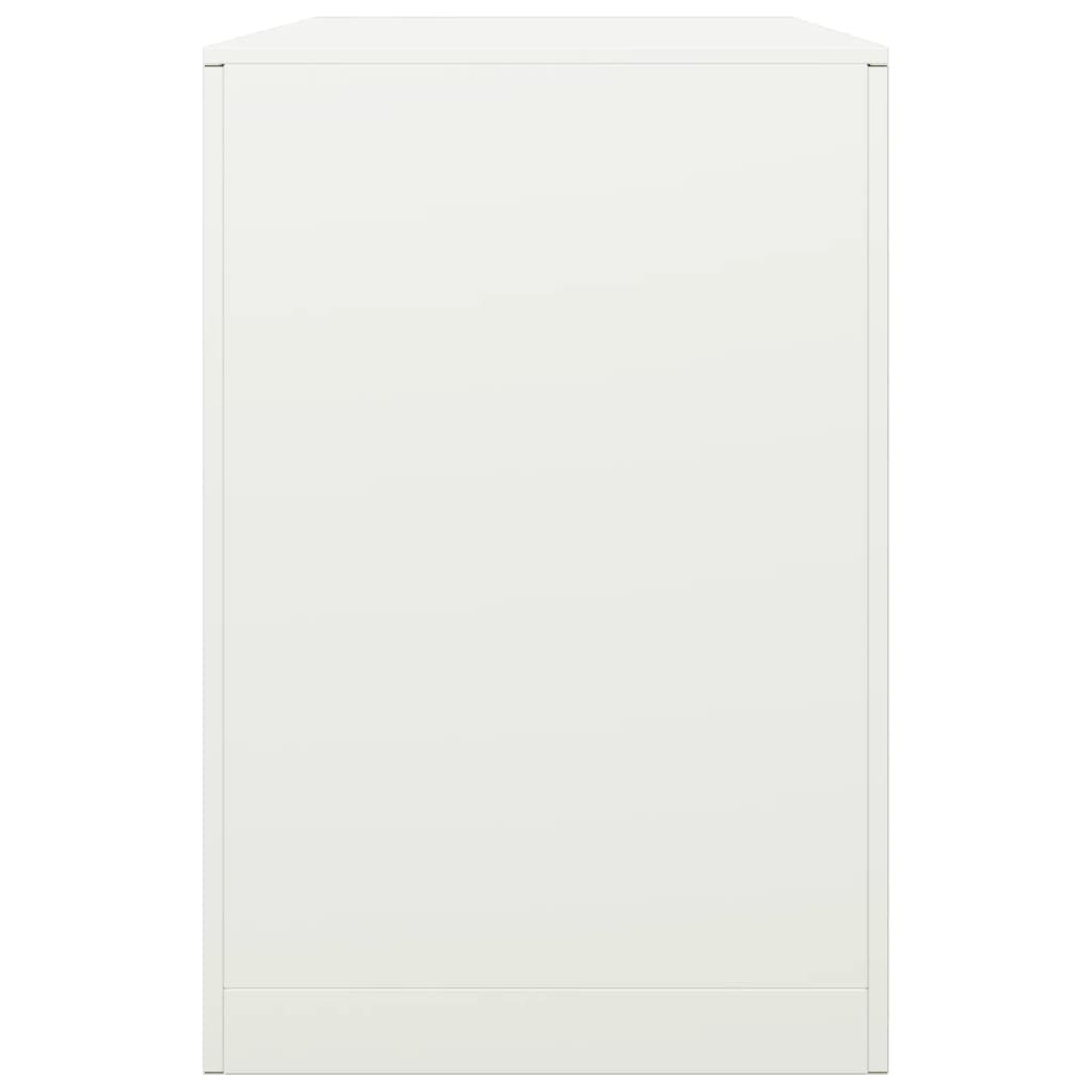 vidaXL Rastel pentru lemne de foc, alb, 100x40x60 cm, oțel vidaXL Rastel pentru lemne de foc, alb, 100x40x60 cm, oțel