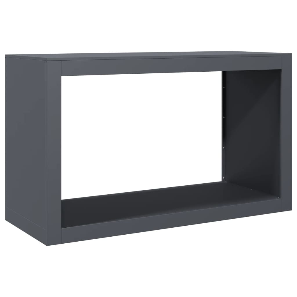 vidaXL Rastel pentru lemne de foc, antracit, 100x40x60 cm, oțel vidaXL Rastel pentru lemne de foc, antracit, 100x40x60 cm, oțel