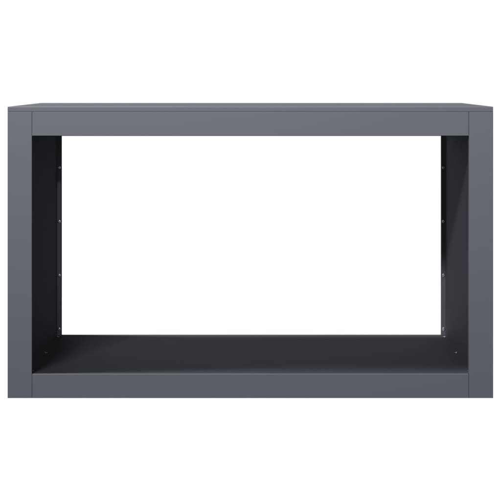 vidaXL Rastel pentru lemne de foc, antracit, 100x40x60 cm, oțel vidaXL Rastel pentru lemne de foc, antracit, 100x40x60 cm, oțel