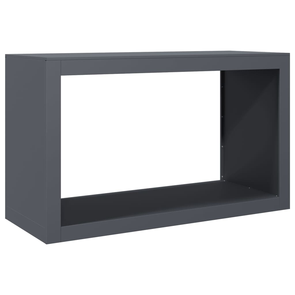 vidaXL Rastel pentru lemne de foc, antracit, 100x40x60 cm, oțel vidaXL Rastel pentru lemne de foc, antracit, 100x40x60 cm, oțel