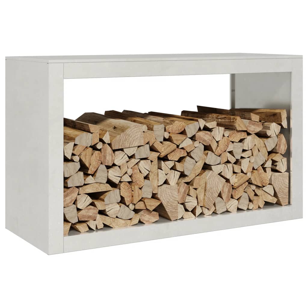 vidaXL Suport pentru lemne de foc, 100x40x60 cm, oțel inoxidabil