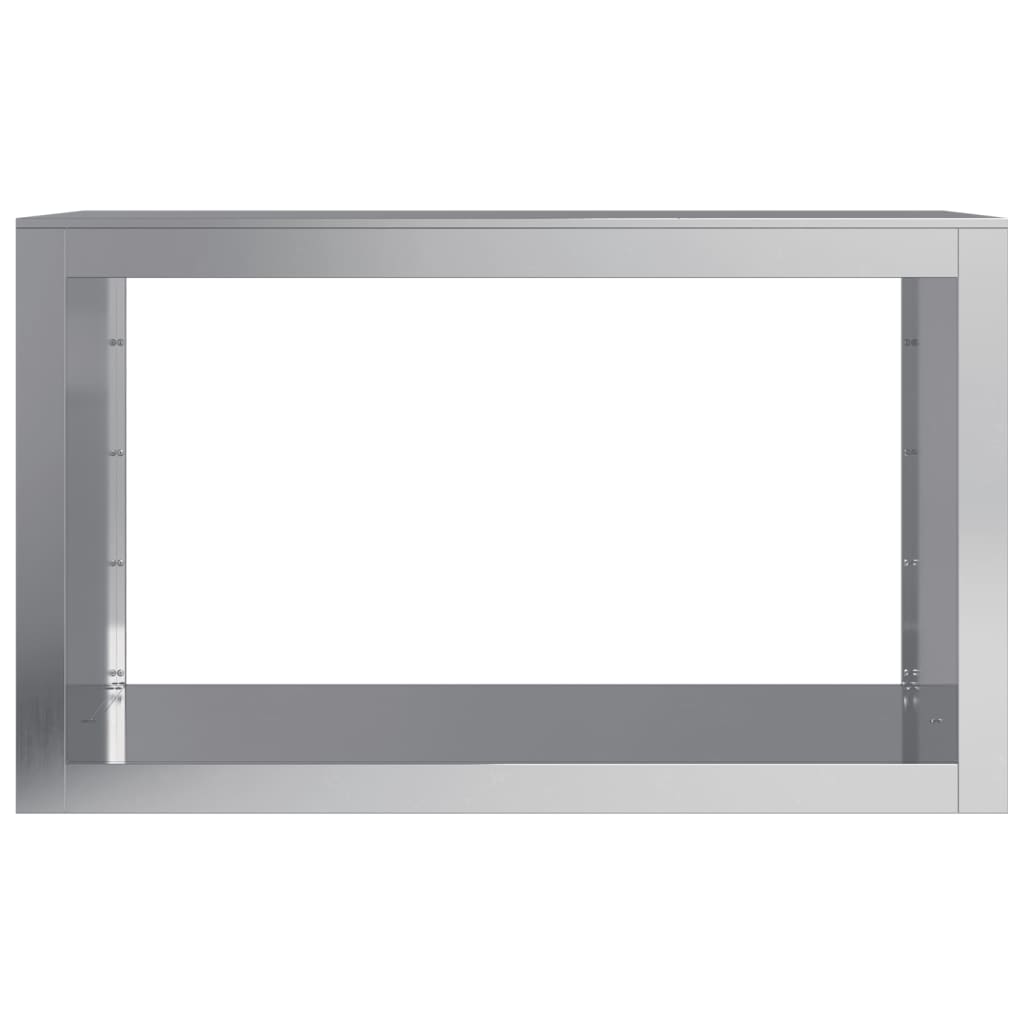 vidaXL Suport pentru lemne de foc, 100x40x60 cm, oțel inoxidabil vidaXL Suport pentru lemne de foc, 100x40x60 cm, oțel inoxidabil